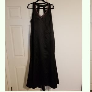 Black Halter Top Prom Dress